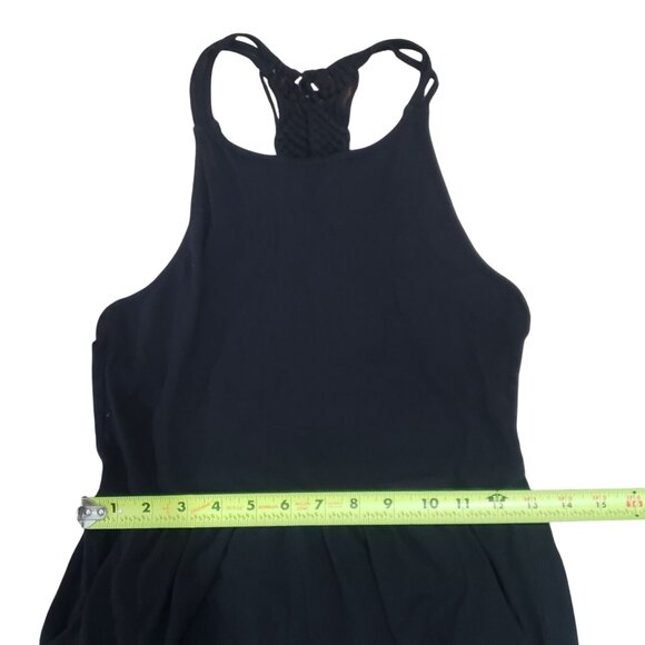 Volcom Womens Black Sleeveless Macrame Romper Shorts Size XS Beach Summer Resort - Picture 11 of 15